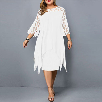 Kaycie | Chic Curvy Midi Dress